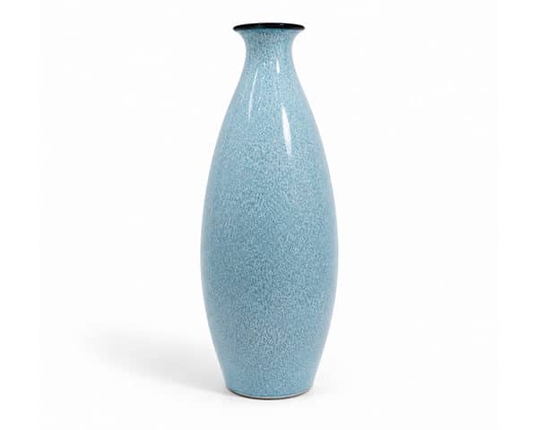 VASE DE DECORATION REF S061-1 23X23X68 COULEUR BLEU