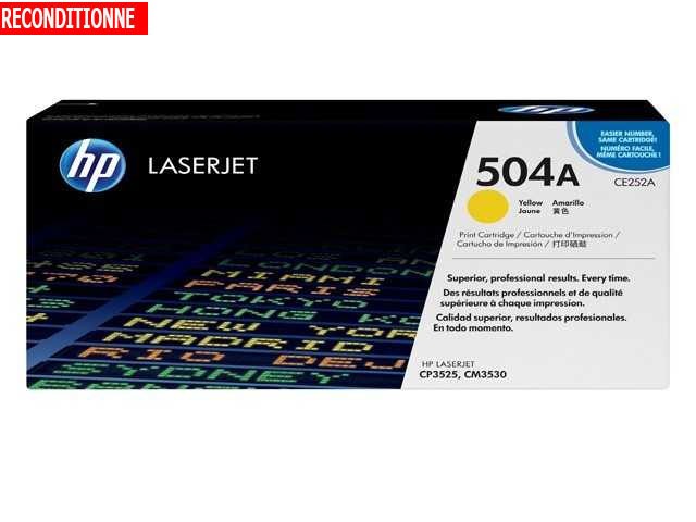 TONER HP CE 252 JAUNE PR LASER 3525/3530 RECOND