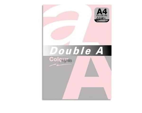 PAPIER A4 COULEUR DOUBLE A ROSE RAM DE 500 FEUILLES