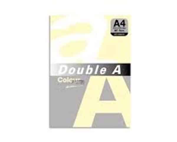 PAPIER A4 COULEUR DOUBLE A JAUNE RAM DE 500 FEUILLES