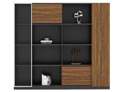 MEUBLE DE RGMT HAUT KB-604 1800*400*1800 MELAMINE TP-904 MARRON+GREY