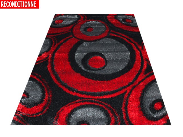 MOQUETTE SHAGY RENK 160*230 3447 B ROUGE/NOIR/GRIS RECOND