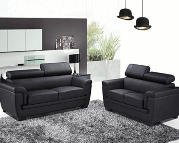 SALON CUIR 6 PLACES LD-493 COULEUR B50 GRIS
