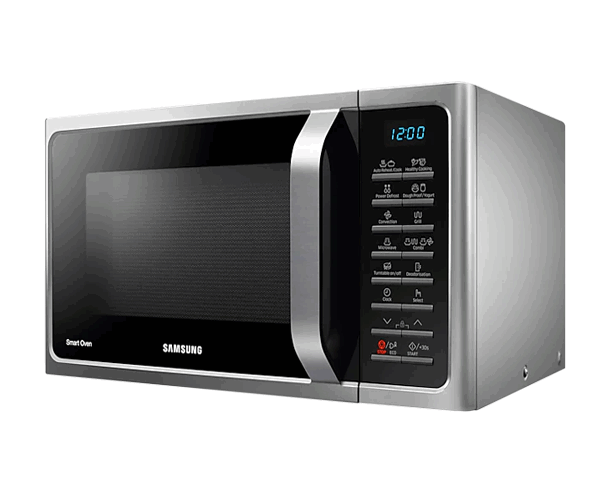 MICRO ONDE SAMSUNG MS 28H5015S AW AVEC GRILLE BLAN 28L SMART 51X36X28