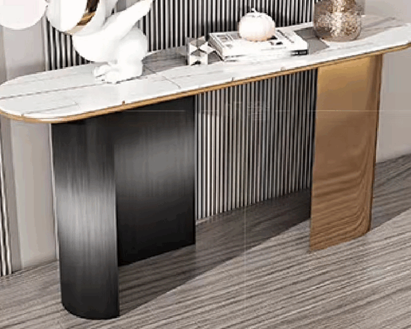 CONSOLE DE DECORATION REF C30 BEIGE NOIR/MARRON 1600x400x800