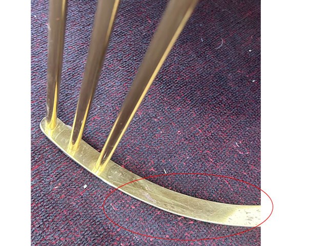 TABLE BASSE ZODIAC 120004 COULEUR MARBRE DOREE 111X60X3 RECOND