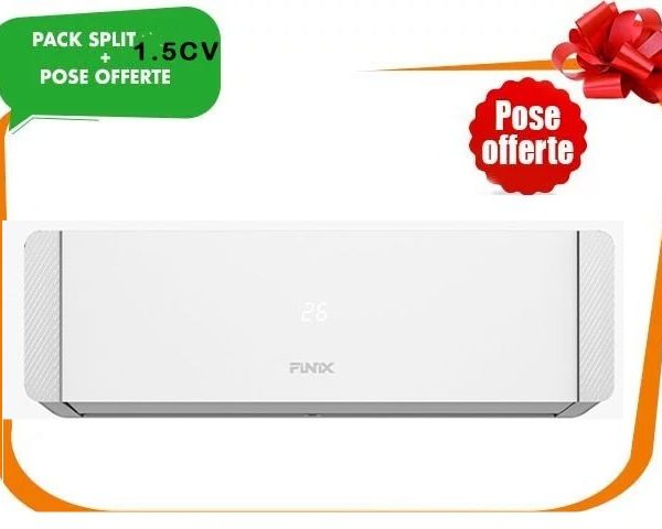 SPLIT 1.5CV FINIX-12DP 12000BTU GAZ R410A+POSE OFFERTE