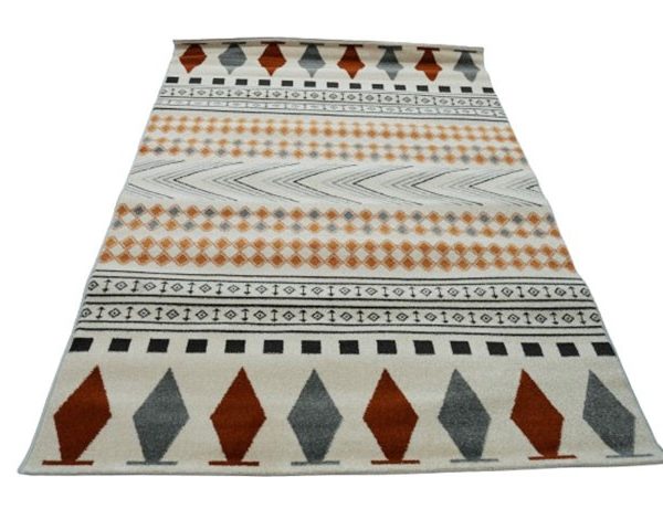 MOQUETTE REF TJ02 160X230 COULEUR GRIS/MARRON/BEIGE