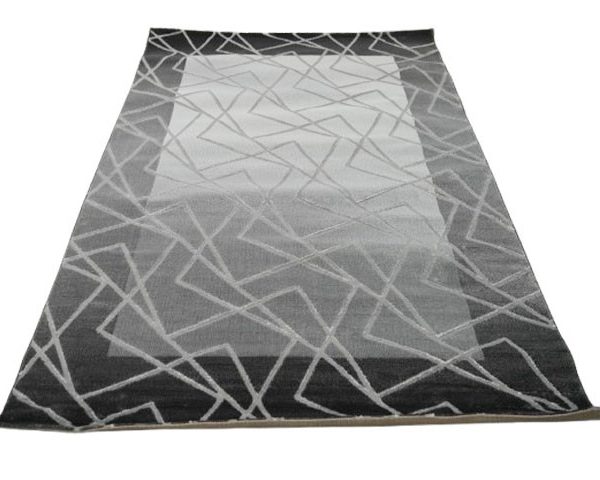 MOQUETTE 160*230 REF GB8624 GRIS/BLANC