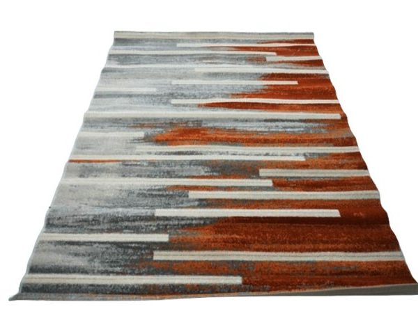 MOQUETTE 160*230 REF TJ03 COULEUR MARRON/ GRIS/BEIGE