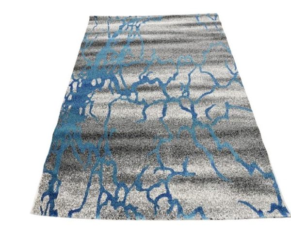 MOQUETTE REF 8820 160X230 COULEUR BLEU/GRIS/NOIR