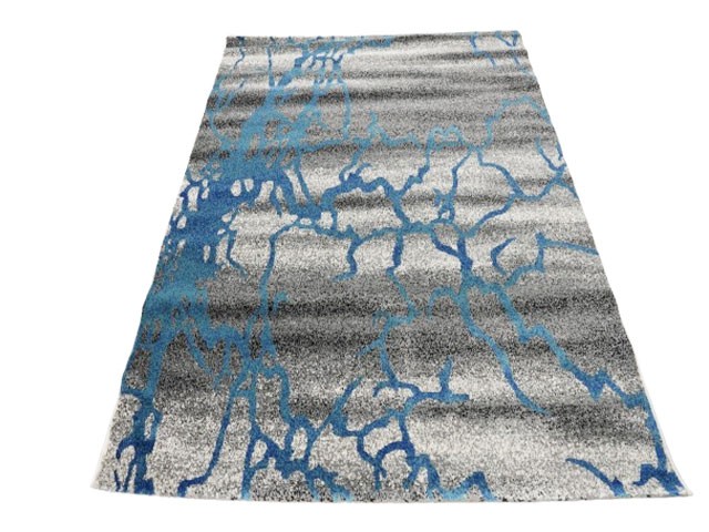 MOQUETTE REF 8820 160X230 COULEUR BLEU/GRIS/NOIR