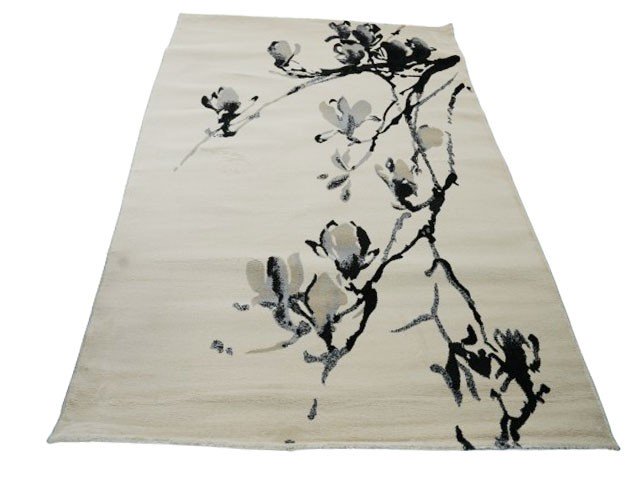 MOQUETTE REF 3097 160X230 COULEUR BEIGE/NOIR