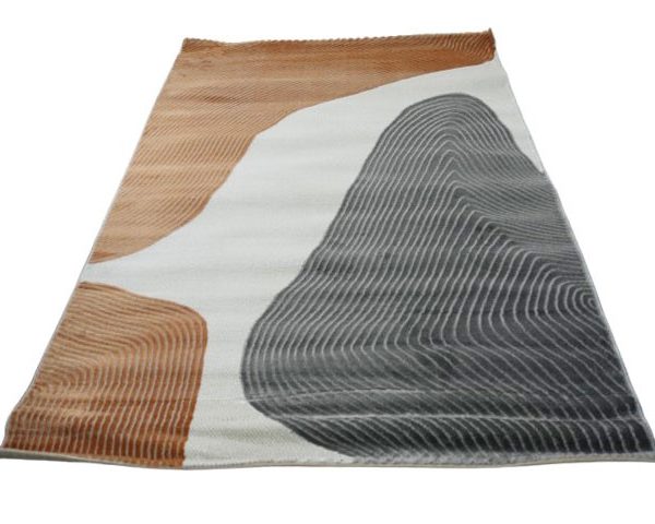 MOQUETTE 160*230 REF BD 156 COULEUR MARRON/ GRIS /BEIGE