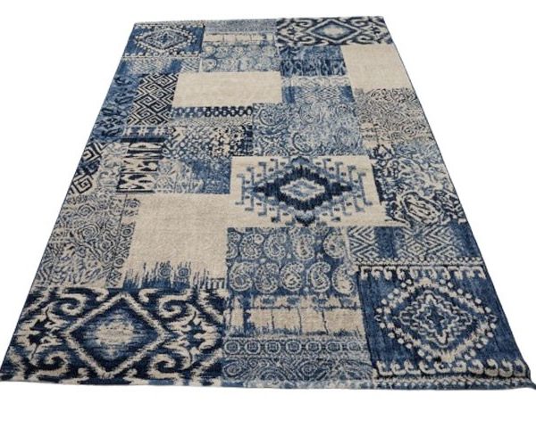 MASTEROFFICE 17 MOQUETTE 160*230 REF 6257 COULEUR BLEU/ BEIGE
