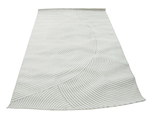 MOQUETTE 160*230 REF 3B COULEUR BLANC/GRIS