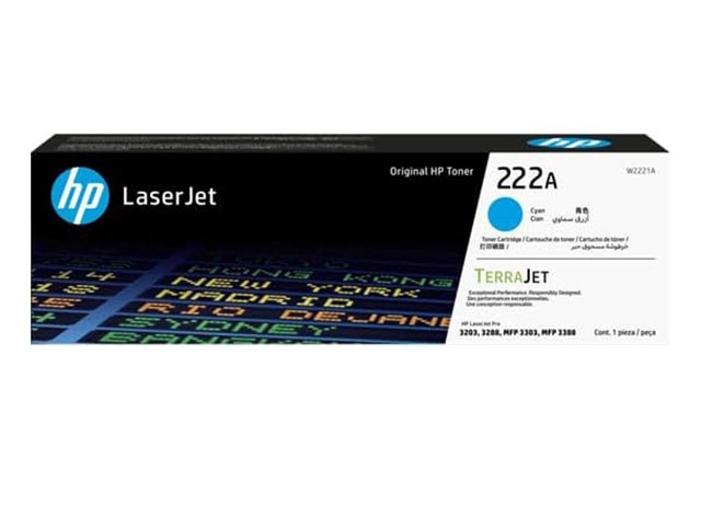 TONER HP LASERJET 222A CYAN POUR IMPRIMANTE MFP 3303sdw