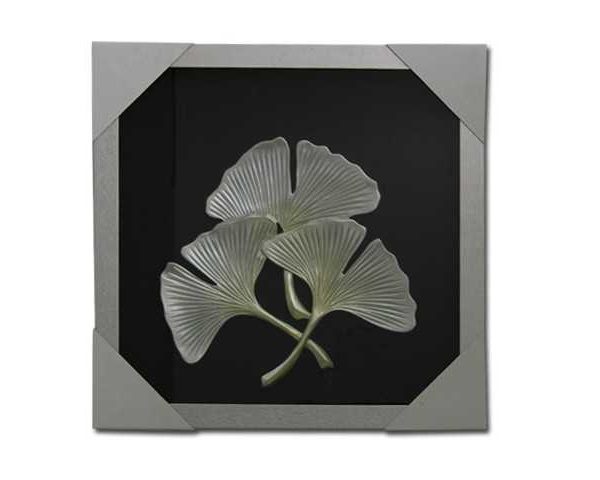 TABLEAU D'ART 60*60 REF 03 NOIR ARGENTE