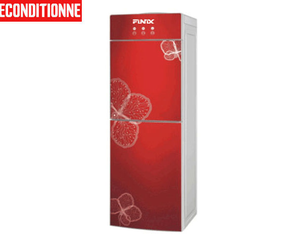 FONTAINE A EAU FINIX AVEC FRIGO HD-1435D ROUGE/GRIS 330*330*990MM REC