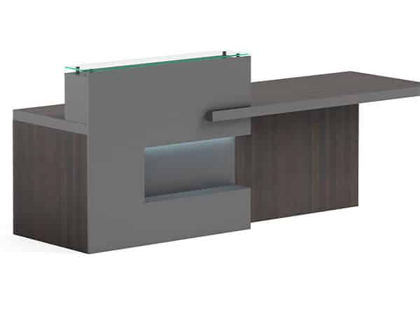 COMPTOIR DE RECEPTION OZ 3140-22 2200*700*1050 MARRON