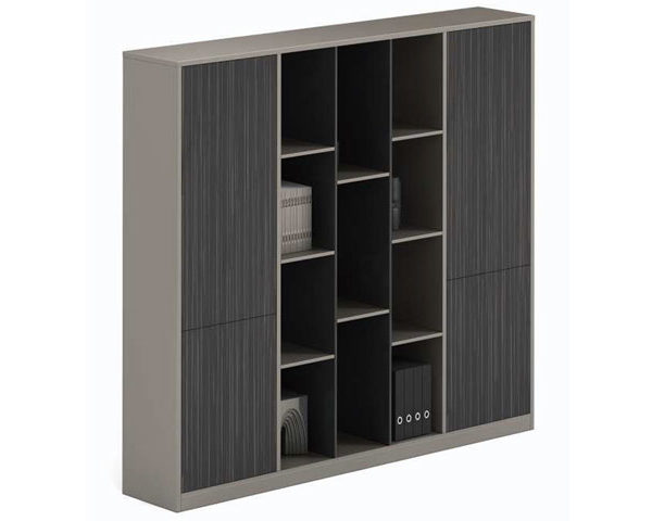 MEUBLE DE RANGEMENT HAUT OZ 3718-22 1800*400*1800 EBONY + IRON GRAY