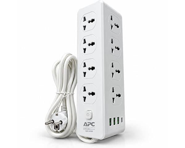 MULTIPRISE APC 8 BOUCHES 3,1A USB MODEL D14 3000W