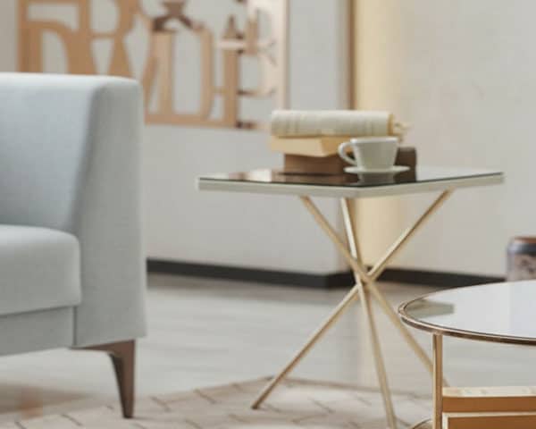 TABLE DE COIN LIGERO 505X505X60 COULEUR BEIGE