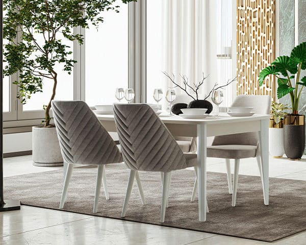 TABLE A MANGER 6 PLACES LIGERO EXTENSIBLE 1715X1060X179 MM BEIGE