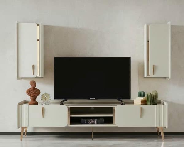MEUBLE TV LIGERO 2040X520X85 MM COULEUR BEIGE