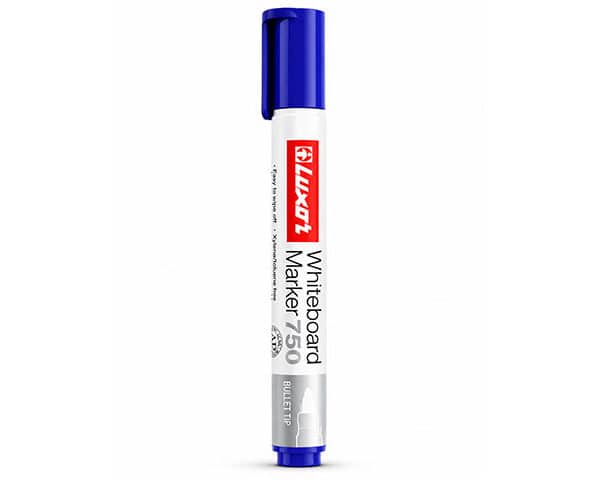 MARQUEUR EFFACABLE BISEAUTE BLEU 750 LUXOR REF 3382