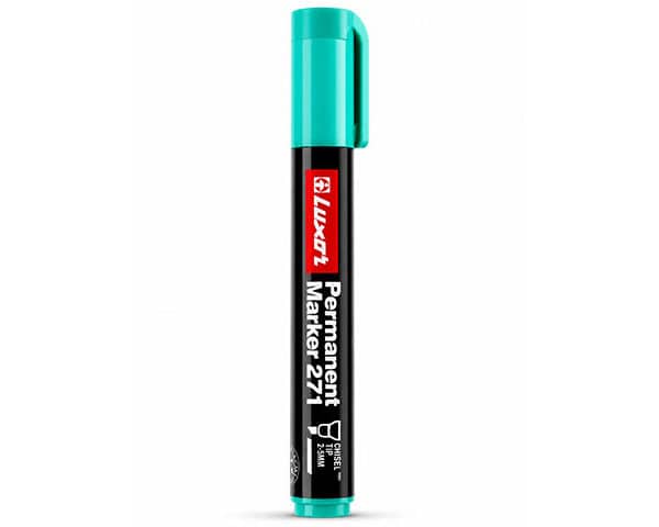 MARQUEUR PERMANENT BISEAU VERT 271 REF LUXOR 3534