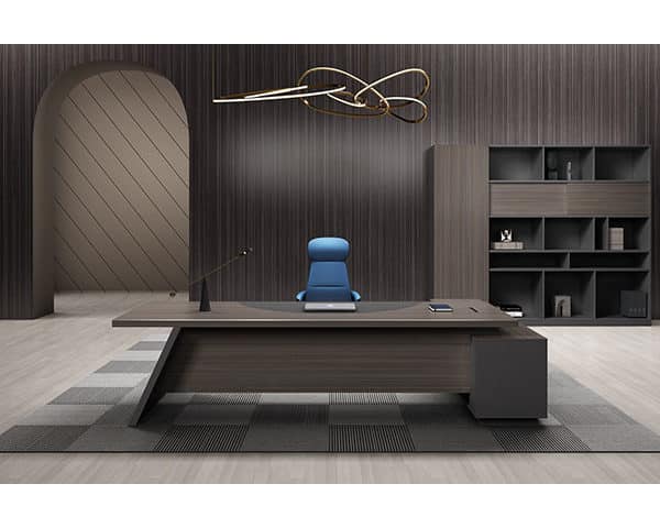 BUREAU DIRECTION + RETOUR OZ 3401-28 2800*2000*750 CLR M8059 / GRAY