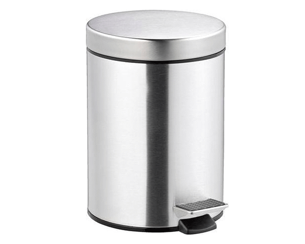 POUBELLE EN INOX A PEDALE 5 Litres FOSKA BS839 21*29 cm