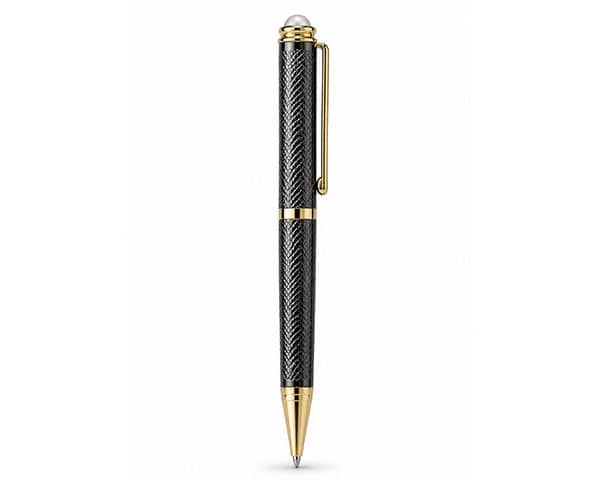STYLO DE LUXE A BILLE BLEU LUXOR SILVER/GOLD REF ELAN 210026