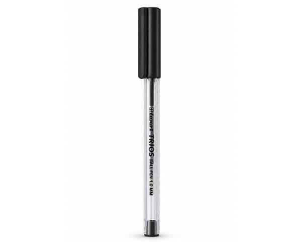 STYLO BILLE NOIR LUXOR 1.0mm REF TRIOS 16101