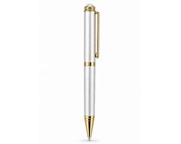 STYLO DE LUXE A BILLE BLEU LUXOR GUNMETAL/GOLD REF ELAN 210025