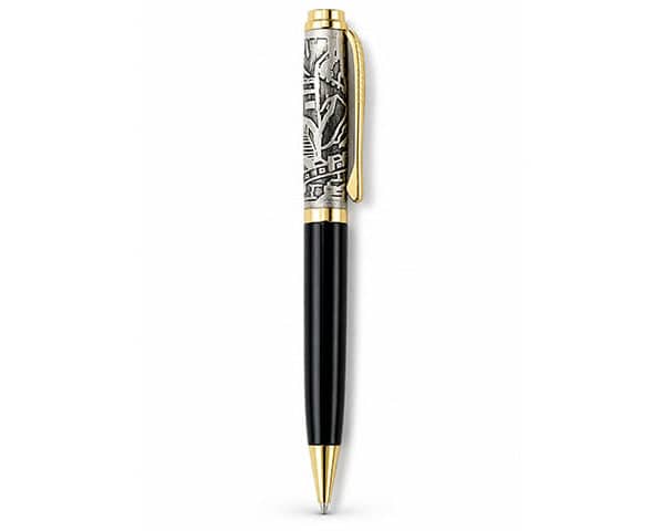 STYLO DE LUXE A BILLE BLEU LUXOR BLACK/GOLD REF VISTA 210111