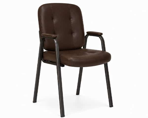 CHAISE VISITEUR PU YL-C719(788) MARRON 60*65*90 AVEC ACCOUDOIR