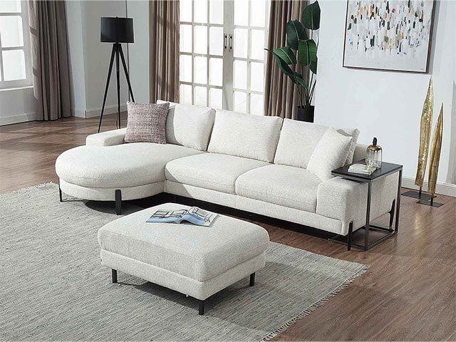 SALON TISSU 4 PLACES L-1257 COULEUR GREIGE 0887.1584