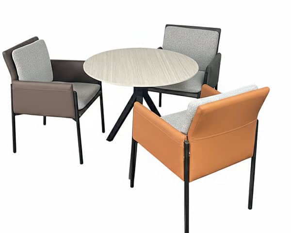 TABLE A MANGER 3 PLACES REF1073 BLANC/NOIR