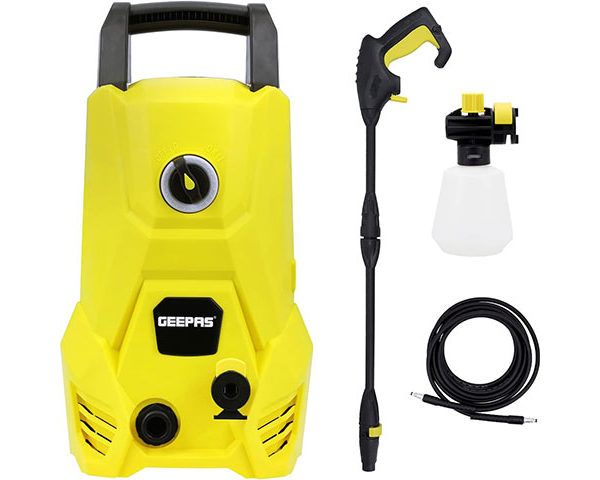 NETTOYEUR HAUTE PRESSION GEEPAS GCW19029 2500W JAUNE/NOIR