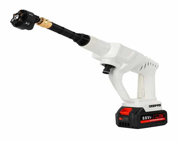 NETTOYEUR HAUTE PRESSION PORTABLE RECHARGEABL GEEPAS GCW19042 NOI/BL