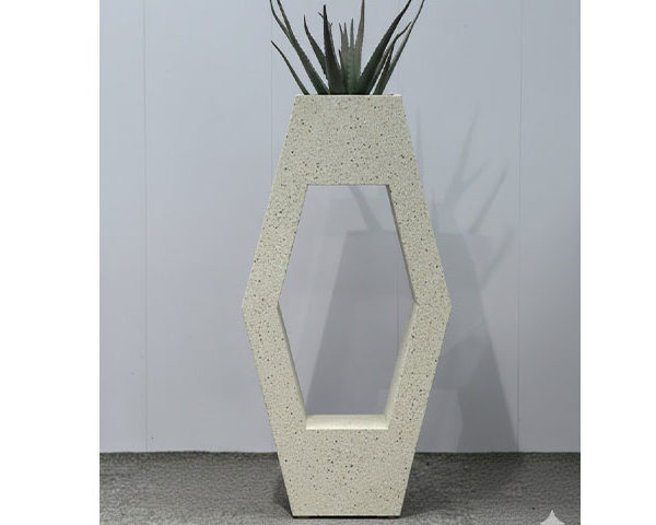 VASE DE DECORATION REF 21-1100D BEIGE 60*25*120