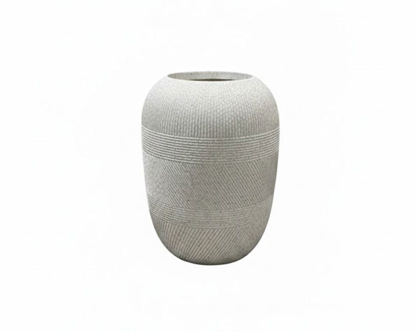 VASE DE DECORATION REF 21-1117C BEIGE 55X55X55