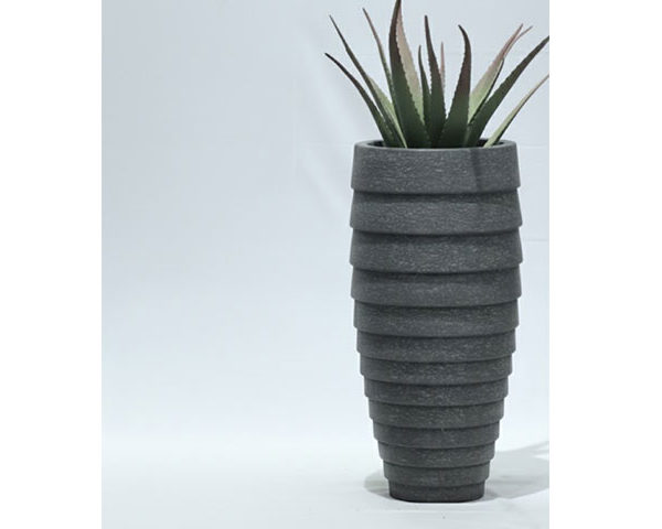 VASE DE DECORATION REF 21-1169B GRIS 46*46*9246X46X92