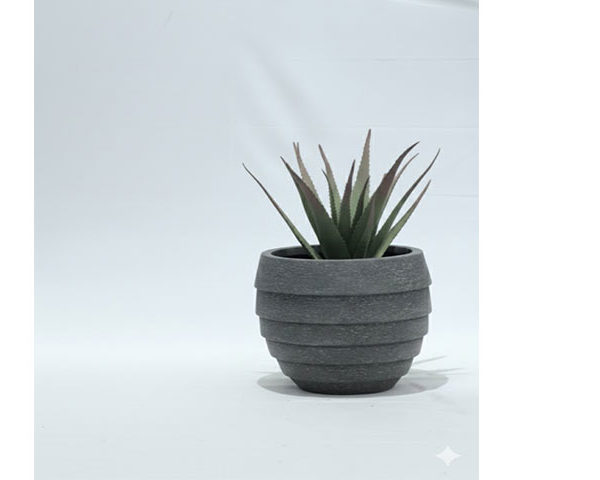 VASE DE DECORATION REF 21-1169C GRIS 50*50*50