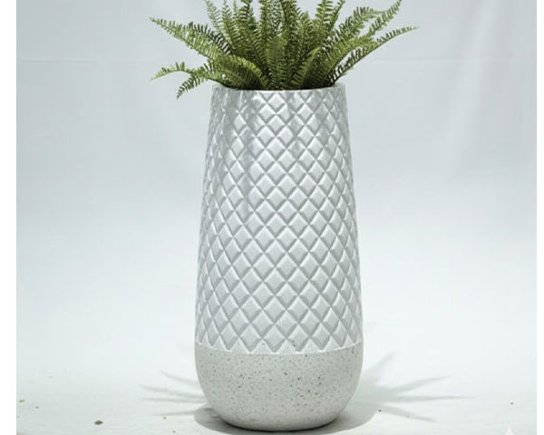 VASE DE DECORATION REF 21-1174ABLANC 50X50X100