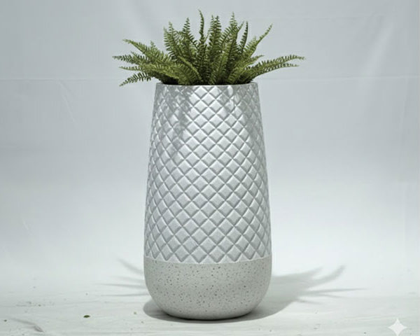 VASE DE DECORATION REF 21-1174B BLANC 48X48X81