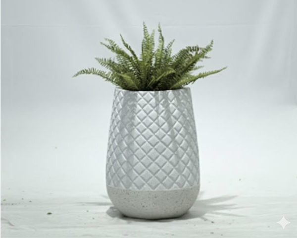 VASE DE DECORATION REF 21-1174C BLANC 45X45X61