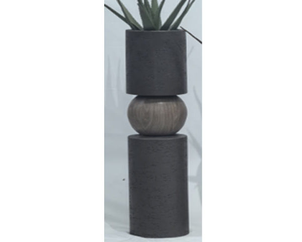Promotion 14 VASE DE DECORATION FLEURS REF 21-1179A MARRON 30X30X123
